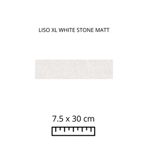 LISO XL WHITE STONE MATT 7.5X30