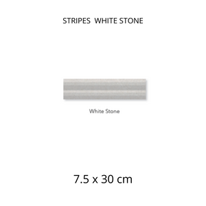 STRIPES WHITE STONE 7.5 X 30