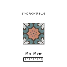 Cargar imagen en el visor de la galería, SYNC FLOWER BLUE 15X15
