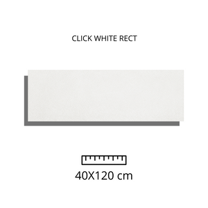 CLICK WHITE RECT 40X120
